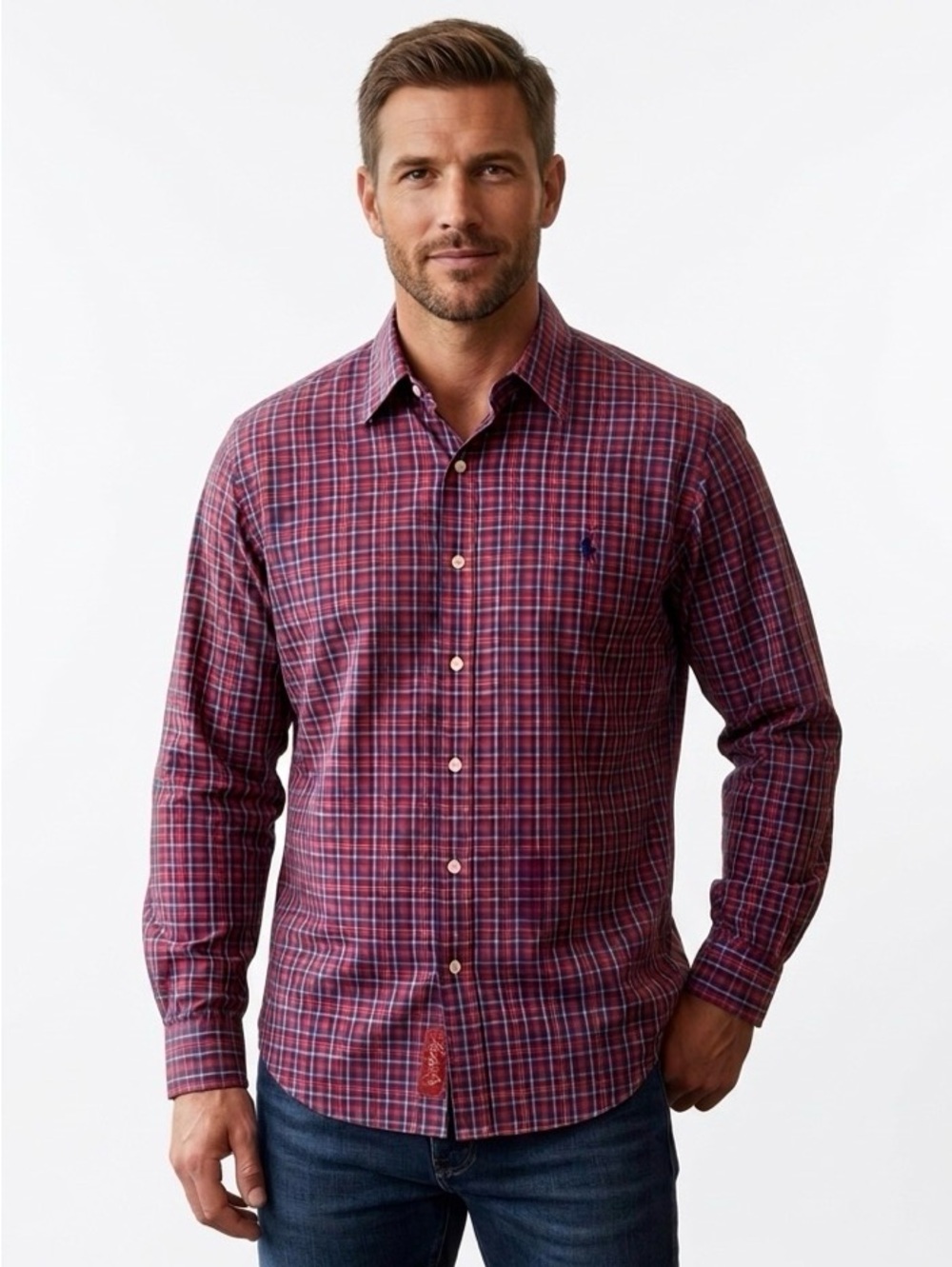 Ralph Lauren Men's Plaid Button Down Shirt
